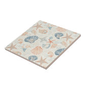Carreau Côtière rustique - Coquillages, Starfish, Reef (25 (Côté)