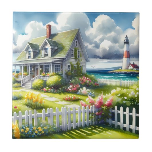 Carreau Cottage avec vue sur le phare (Devant)