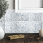Carreau Cottage Français Floral Bleu et Blanc<br><div class="desc">Avec un design romantique à fleurs bleu et blanc poussiéreux,  ces carreaux rappellent les cottages français et les espaces cosy. Un ajout unique à la cuisine ou salle de bain.</div>