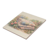 Carreau Cottagecore Floral Patchwork Quilt Watercolor (Côté)