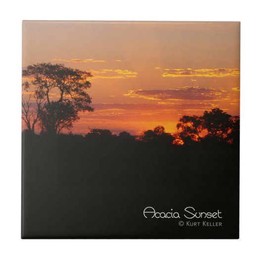 Carreau Coucher de soleil Acacia (Devant)