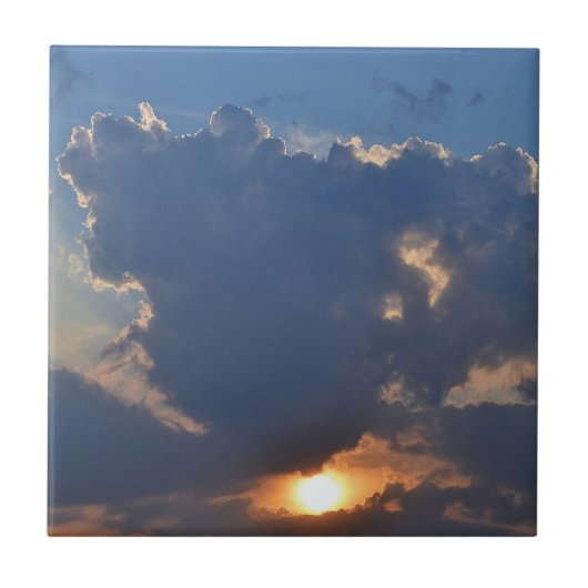 Carreau Coucher de soleil avec formation Teacup Cloud par (Devant)