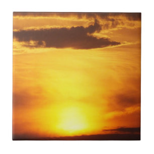 Carreau coucher de soleil, ciel, paysage, soleil, été,