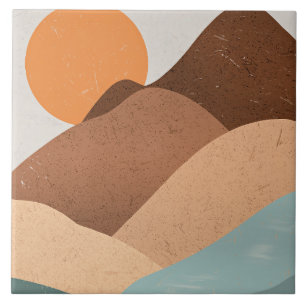 Carreau Coucher de soleil de Boho Art