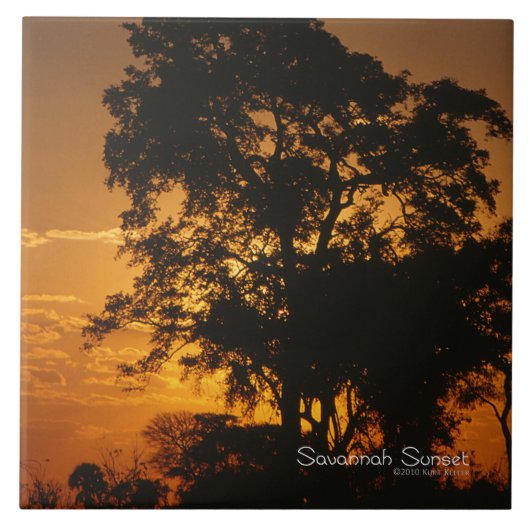 Carreau Coucher de soleil de Savannah (Devant)