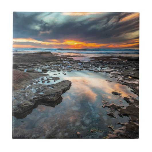 Carreau Coucher de soleil des marées (Devant)
