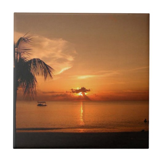 Carreau Coucher de soleil d'été (Devant)