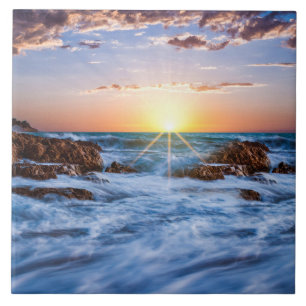 Carreau Coucher de soleil islandais