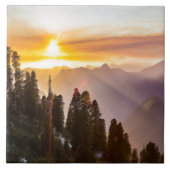 Carreau Coucher de soleil sur la forêt (Devant)