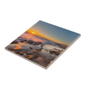 Carreau Coucher de soleil sur la plage Victoria (Côté)