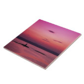 Carreau coucher de soleil sur l'île de Skye, de Mallaig, (Côté)