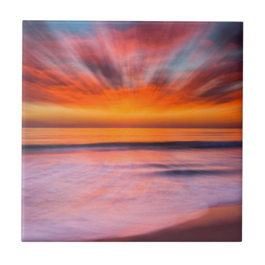 Carreau Coucher de soleil Tamarack Beach | Carlsbad, CA (Devant)