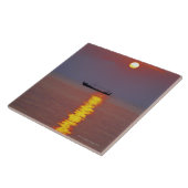 Carreau Coucher du soleil et mer 2 (Côté)