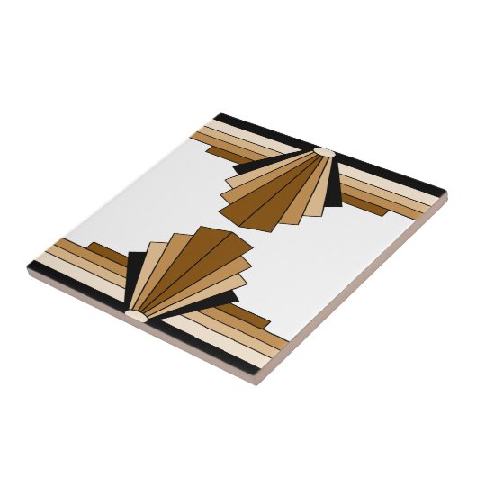 Carreau Couches d'art déco dans Tan (Côté)