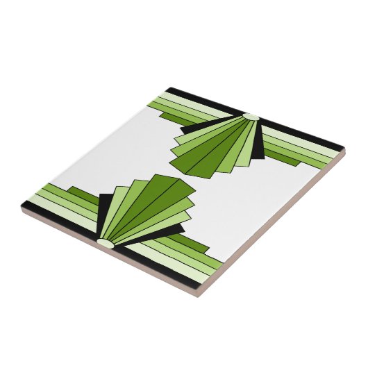 Carreau Couches d'art déco en chaux (Côté)