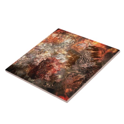 Carreau Couches de cristaux avec teinte rustique (Côté)