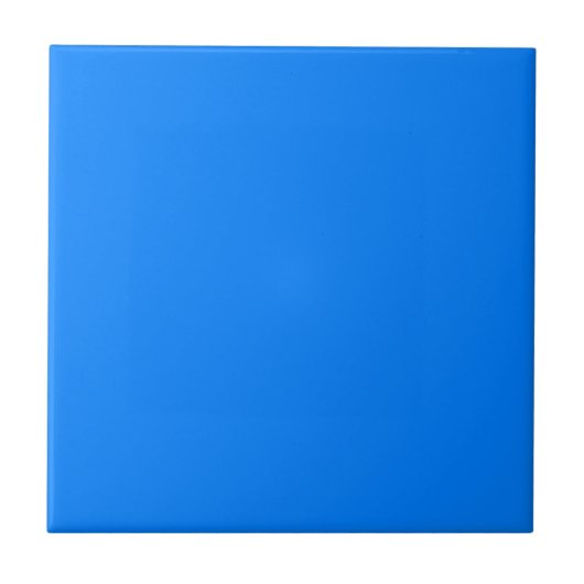 Carreau Couleur bleu azur solide | Classique | Élégant (Devant)