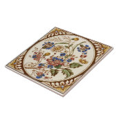 Carreau Couleur de la main florale de Repro Antique Multic (Côté)