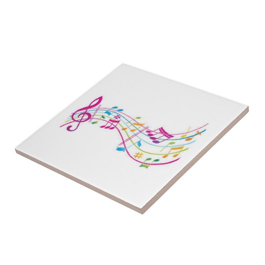 Carreau Couleur des notes de musique (Côté)