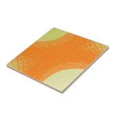 Carreau couleur orange funky (Côté)