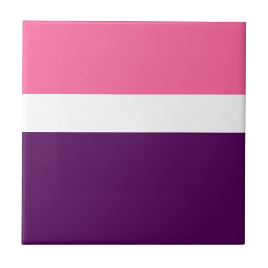Carreau Couleur rose blanche violet bleu clair design bloc (Devant)