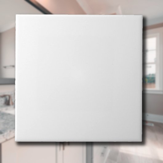 Carreau Couleur solide blanche neige | Classic Elegant