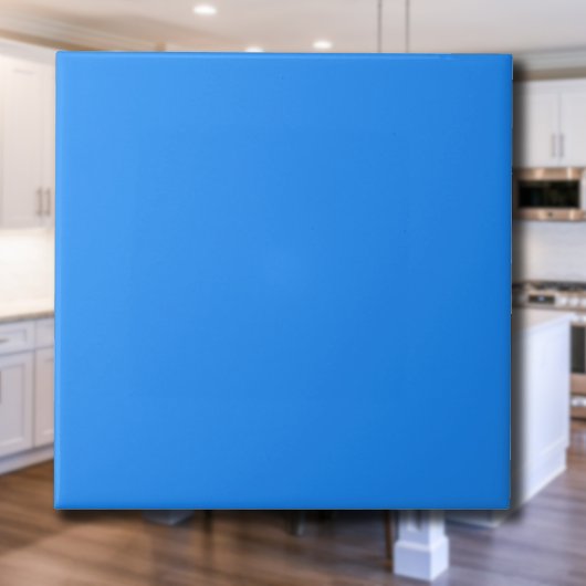 Carreau Couleur solide bleu Dodger | Classique | Élégant