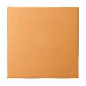 Carreau Couleur solide Cantaloupe | Classique | Élégant (Devant)