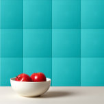 Carreau Couleur solide clair turquoise<br><div class="desc">Design clair clair clair couleur uni et turquoise.</div>