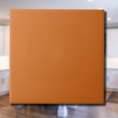 Carreau Couleur solide de cannelle | Classique | Élégant