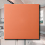 Carreau Couleur solide de corail néon | Classique | Élégan<br><div class="desc">Couleur solide de corail néon | Classique | Élégant | tendance | Style | Cadeau</div>