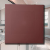 Carreau Couleur solide Garnet | Classique | Élégant