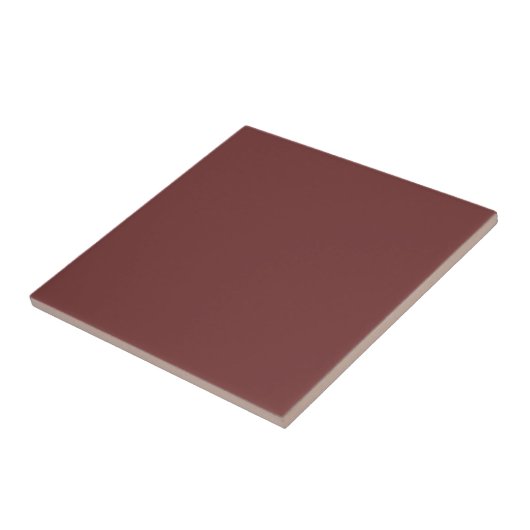 Carreau Couleur solide Garnet | Classique | Élégant (Côté)