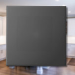 Carreau Couleur solide gris charbon | Classic Elegant<br><div class="desc">Couleur solide gris charbon | Classique | Élégant | tendance | Style | Cadeau</div>