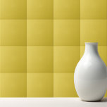 Carreau Couleur solide jaune poussiéreux<br><div class="desc">Design jaune foncé couleur solide.</div>