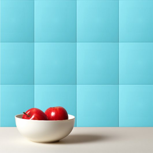 Carreau Couleur solide lumière électrique bleu aqua