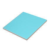 Carreau Couleur solide lumière électrique bleu aqua (Côté)
