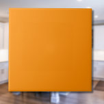 Carreau Couleur solide mandarine | Classique | Élégant<br><div class="desc">Couleur solide mandarine | Classique | Élégant | tendance | Style | Cadeau</div>