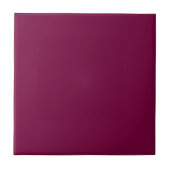 Carreau Couleur solide Merlot | Classique | Élégant (Devant)