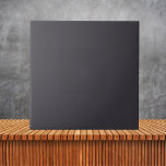 Carreau Couleur solide minimaliste noir cygne<br><div class="desc">Cuisine et salle de bain minimaliste en noir noir Plain en couleur solide</div>