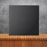 Carreau Couleur solide minimaliste noire Tricorne<br><div class="desc">Cuisine et salle de bain minimaliste noir Tricorn Plain couleur solide</div>