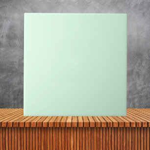 Carreau Couleur solide minimaliste verte à la menthe