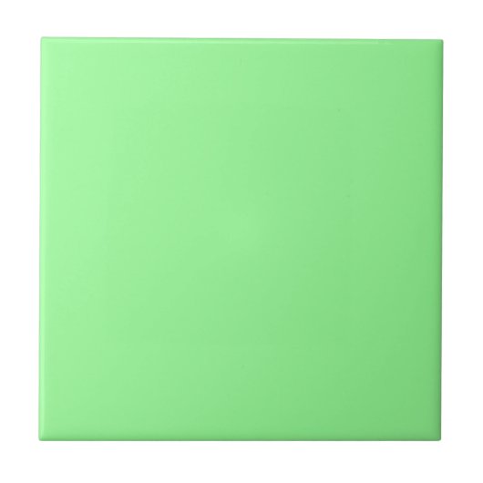 Carreau Couleur solide moderne verte à la menthe (Devant)