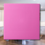 Carreau Couleur solide rose néon | Classique | Élégant<br><div class="desc">Couleur solide rose néon | Classique | Élégant | tendance | Style | Cadeau</div>
