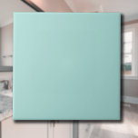 Carreau Couleur solide Turquoise clair | Classique | Éléga<br><div class="desc">Couleur solide Turquoise clair | Classique | Élégant | tendance | Style | Cadeau</div>