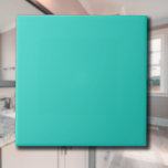 Carreau Couleur solide turquoise | Classic Elegant<br><div class="desc">Couleur solide turquoise | Classique | Élégant | tendance | Style | Cadeau</div>