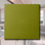 Carreau Couleur solide vert olive | Classique | Élégant<br><div class="desc">Couleur solide vert olive | Classique | Élégant | tendance | Style | Cadeau</div>