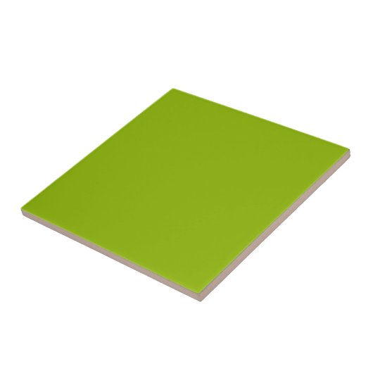 Carreau Couleur solide vert pomme | Classique | Élégant (Côté)