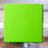 Carreau Couleur solide verte de l'herbe | Classique | Élég