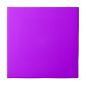 Carreau Couleur solide violet néon | Classique | Élégant (Devant)